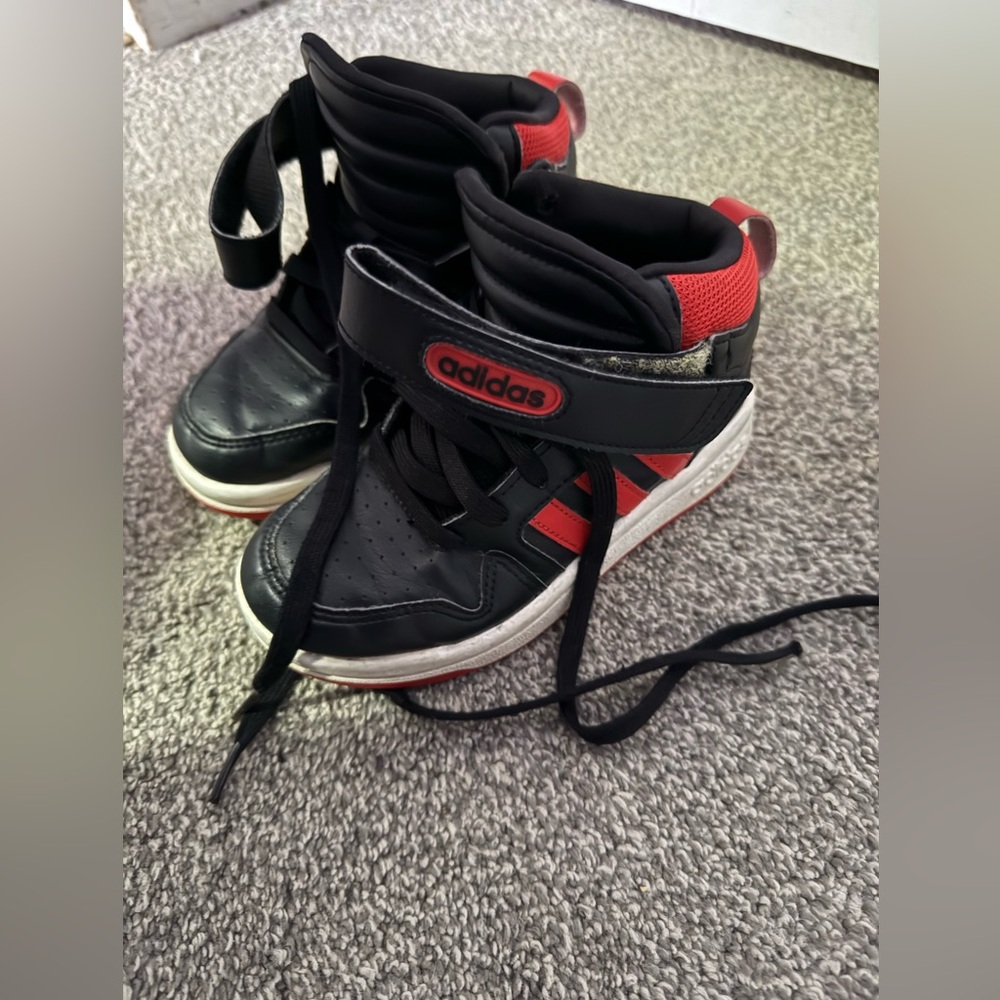 Little boy Addidas shoes
